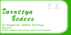 dorottya bedecs business card